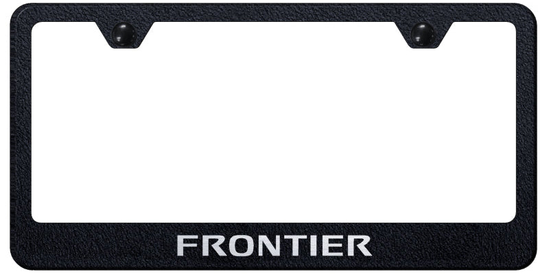 Frontier Stainless Steel Frame - Laser Etched Rugged Black