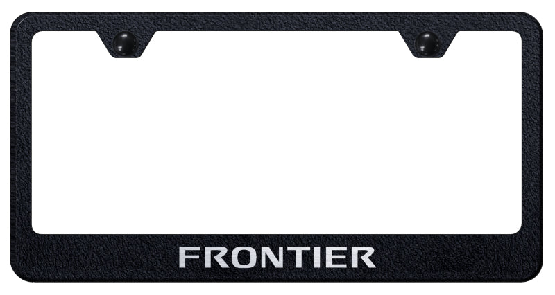 Frontier Stainless Steel Frame - Laser Etched Rugged Black