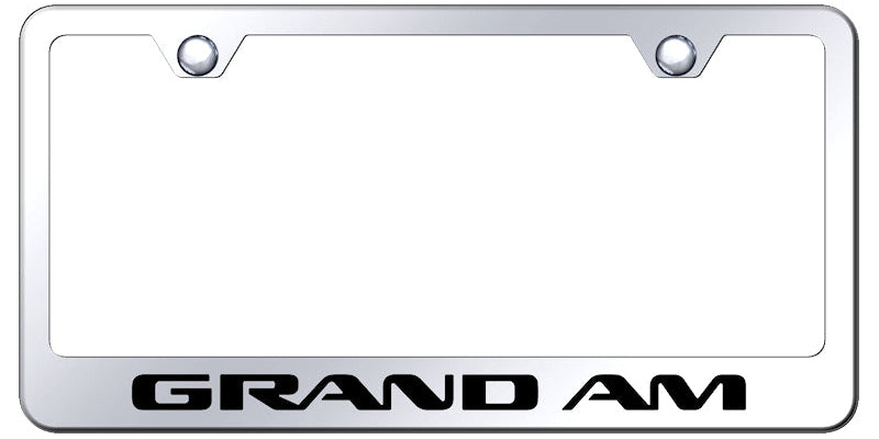 Grand Am Stainless Steel Frame - Laser Etched Mirrored