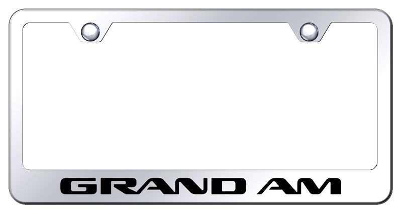 Grand Am Stainless Steel Frame - Laser Etched Mirrored