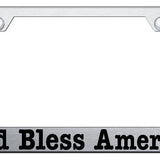 God Bless America Stainless Steel Frame - Etched Brushed