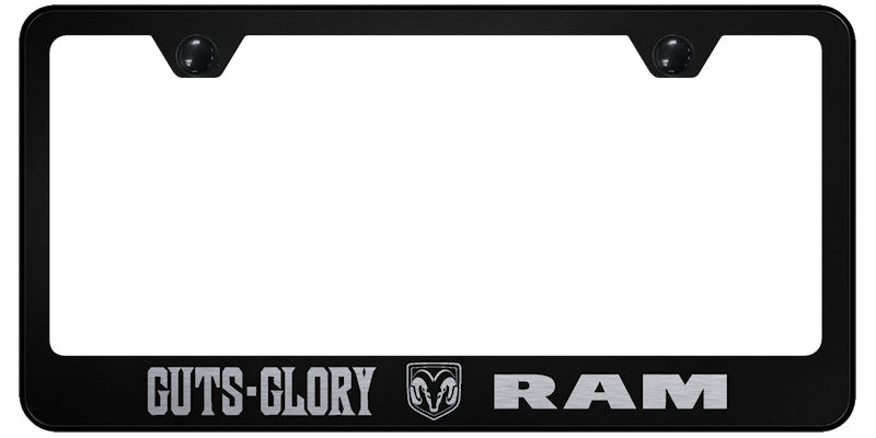 Guts - Glory - Ram Stainless Steel Frame - Etched Black