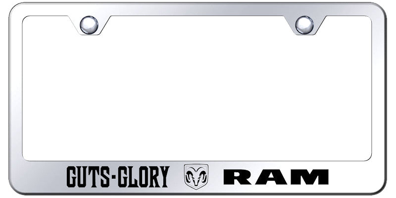 Guts - Glory - Ram Stainless Steel Frame - Etched Mirrored