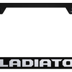 Gladiator Stainless Steel Frame - Laser Etched Black