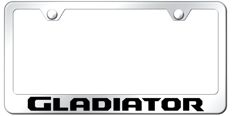 Gladiator Stainless Steel Frame - Laser Etched Mirrored