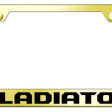 Gladiator Stainless Steel Frame - Laser Etched Gold