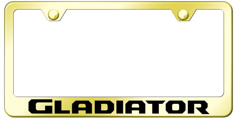 Gladiator Stainless Steel Frame - Laser Etched Gold