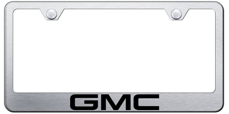 GMC Stainless Steel Frame - Laser Etched Brushed