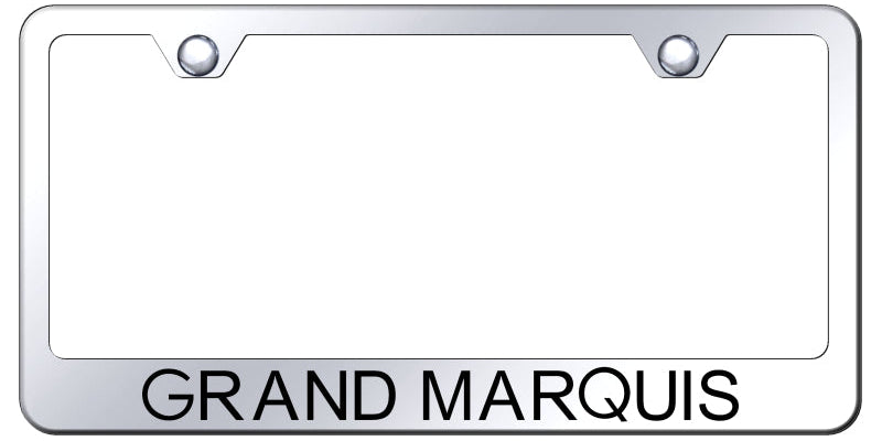 Grand Marquis Stainless Steel Frame - Laser Etched Mirrored