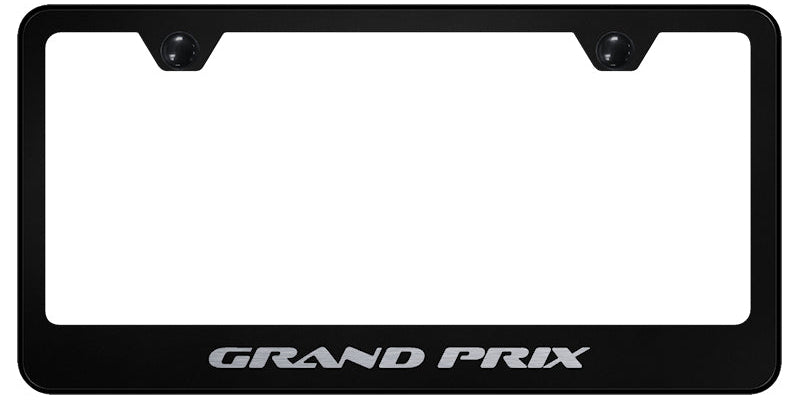 Grand Prix Stainless Steel Frame - Laser Etched Black