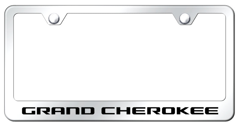 Grand Cherokee Stainless Steel Frame - Laser Etched Mirrored