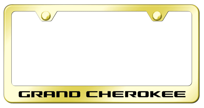 Grand Cherokee Stainless Steel Frame - Laser Etched Gold