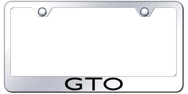 GTO Stainless Steel Frame - Laser Etched Mirrored