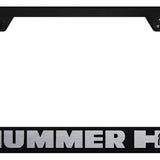 Hummer H2 Stainless Steel Frame - Laser Etched Black