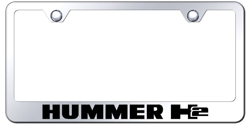 Hummer H2 Stainless Steel Frame - Laser Etched Mirrored