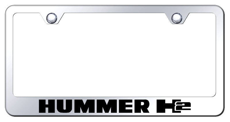 Hummer H2 Stainless Steel Frame - Laser Etched Mirrored