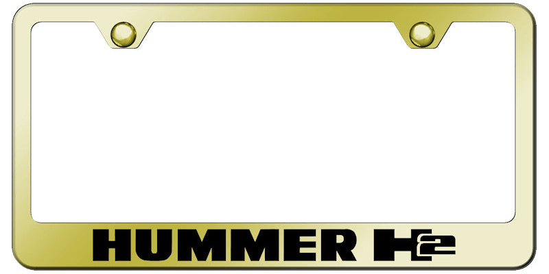 Hummer H2 Stainless Steel Frame - Laser Etched Gold