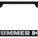 Hummer H3 Stainless Steel Frame - Laser Etched Black