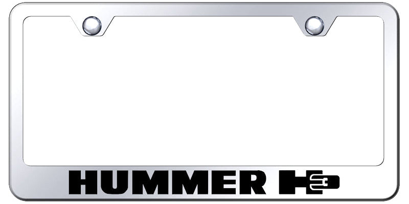 Hummer H3 Stainless Steel Frame - Laser Etched Mirrored