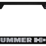 Hummer H3T Stainless Steel Frame - Laser Etched Black