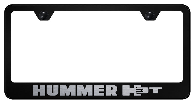 Hummer H3T Stainless Steel Frame - Laser Etched Black