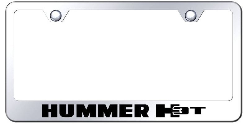 Hummer H3T Stainless Steel Frame - Laser Etched Mirrored