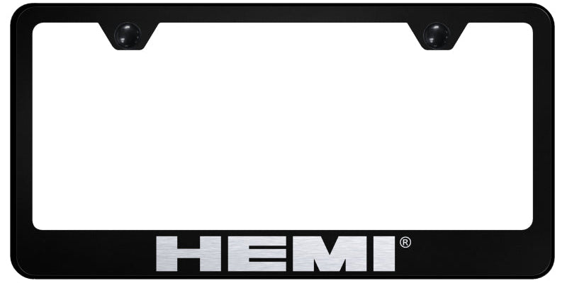 Hemi Stainless Steel Frame - Laser Etched Black