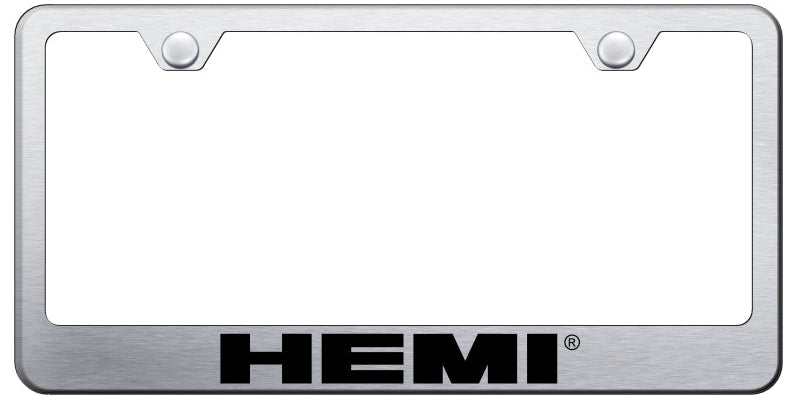 Hemi Stainless Steel Frame - Laser Etched Brushed