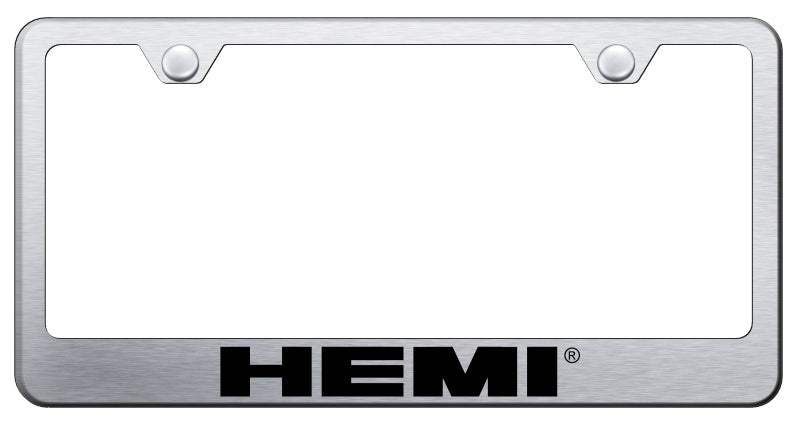 Hemi Stainless Steel Frame - Laser Etched Brushed