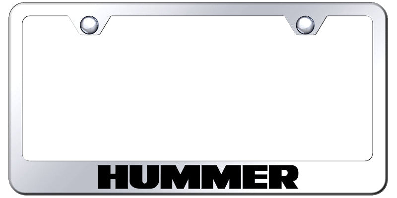 Hummer Stainless Steel Frame - Laser Etched Mirrored