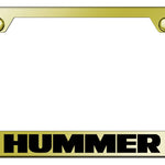 Hummer Stainless Steel Frame - Laser Etched Gold