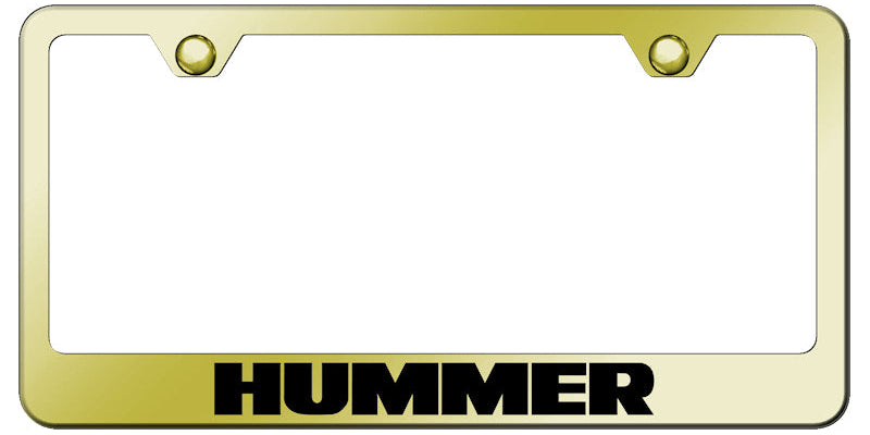 Hummer Stainless Steel Frame - Laser Etched Gold