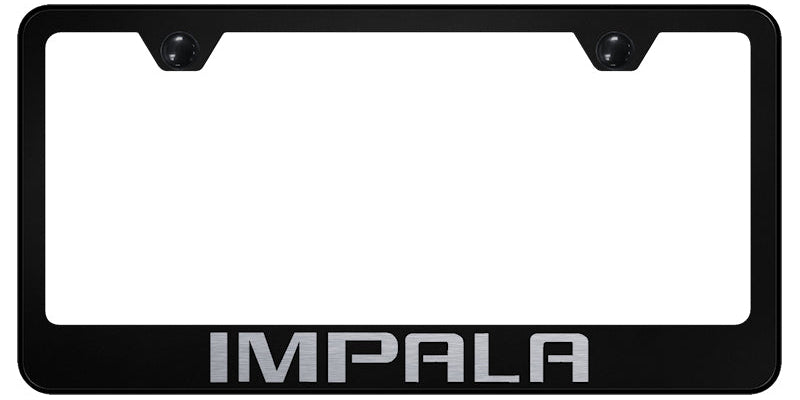 Impala Stainless Steel Frame - Laser Etched Black