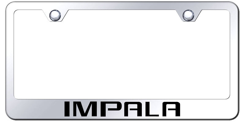 Impala Stainless Steel Frame - Laser Etched Mirrored