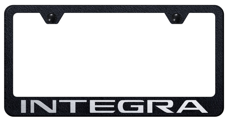 Integra Stainless Steel Frame - Laser Etched Rugged Black