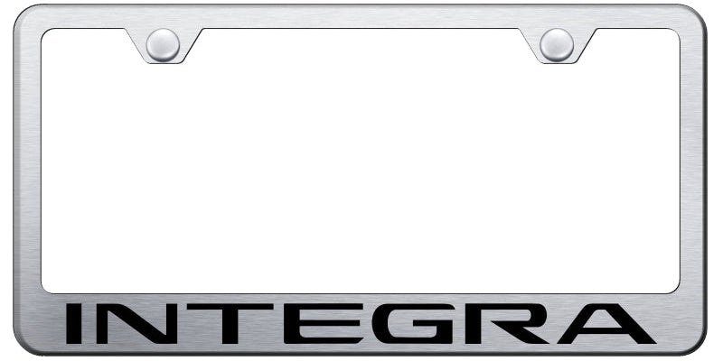 Integra Stainless Steel Frame - Laser Etched Brushed