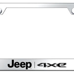 Jeep 4xe Stainless Steel Frame - Laser Etched Mirrored