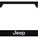 Jeep Stainless Steel Frame - Laser Etched Black