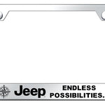 Jeep Endless Stainless Steel Frame - Laser Etched Mirrored