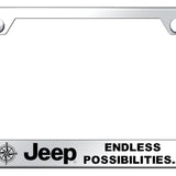 Jeep Endless Stainless Steel Frame - Laser Etched Mirrored