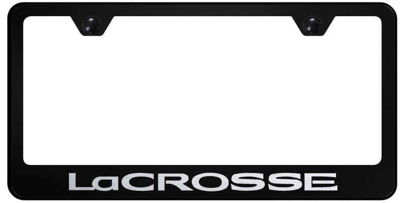 LaCrosse Stainless Steel Frame - Laser Etched Black