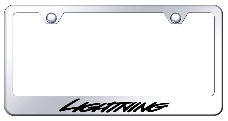 Lightning Stainless Steel Frame - Laser Etched Mirrored