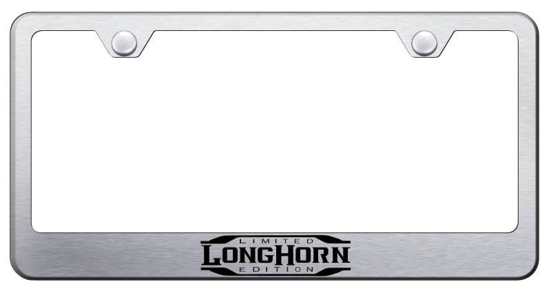 Longhorn Limited Edition Stainless Frame - Etched Brushed