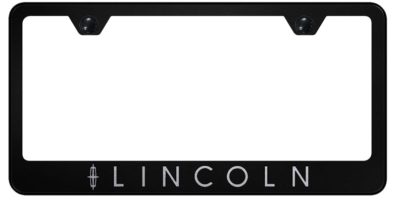 Lincoln Stainless Steel Frame - Laser Etched Black