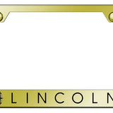 Lincoln Stainless Steel Frame - Laser Etched Gold