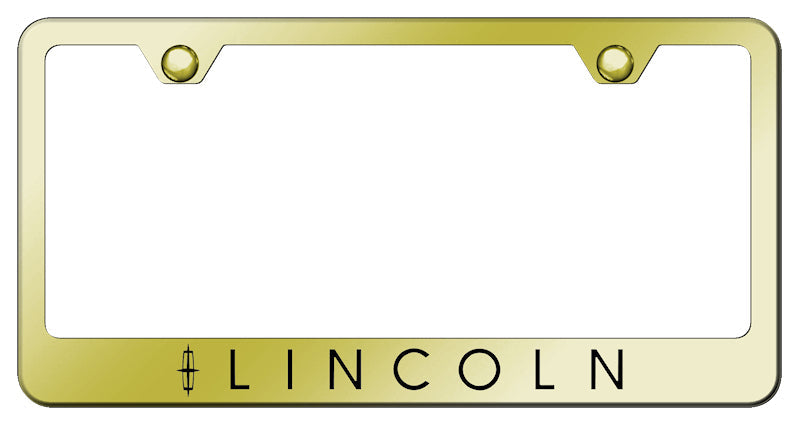 Lincoln Stainless Steel Frame - Laser Etched Gold