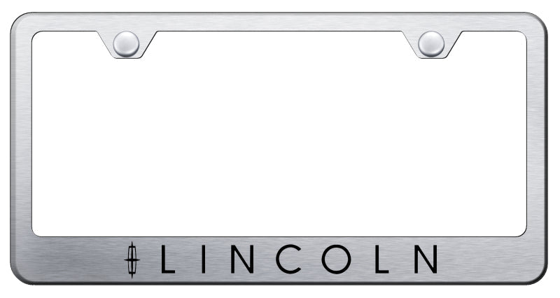 Lincoln Stainless Steel Frame - Laser Etched Brushed