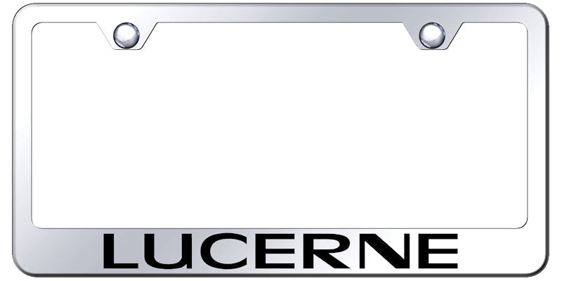 Lucerne Stainless Steel Frame - Laser Etched Mirrored