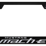 Mach-E Stainless Steel Frame - Laser Etched Black