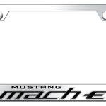 Mach-E Stainless Steel Frame - Laser Etched Mirrored